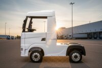 Kinderfahrzeug SCANIA R Series 4 Motoren - weiß