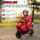 Elektro-Motorrad für Kinder, Hupe, Scheinwerfer, Musikfunktion, 2,5 km/h, Rot