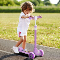 Kinderroller, LED-Räder, sanfte Fahrt, anpassbare...