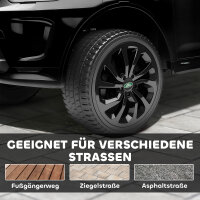 Kinder-Elektroauto, 12V Kinderfahrzeug mit Fernbedienung, LED-Lichtern, Musik und Hupe, 3-6 Jahre, Schwarz