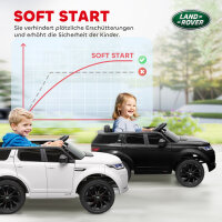 Kinder-Elektroauto, 12V Kinderfahrzeug mit Fernbedienung, LED-Lichtern, Musik und Hupe, 3-6 Jahre, schwarz