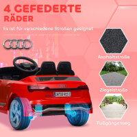 Kinderfahrzeug Audi Q8, 3-5 km/h, Fernsteuerung, Scheinwerfer, Musik, rot