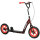 Kinderroller, höhenverstellbarer Tretroller für Kinder, mit Bremse, Ständer, 2 Räder, 50 kg Belastbarkeit, Stahl, Kunststoff, rot