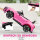 Kinder-Elektroauto mit Fernbedienung, Sicherheitsgurt, Hupe, Musik, Scheinwerfer, bis 5 km/h, 3-5 Jahre, rosa