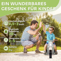 Kinder Elektro-Motorrad, 6V Kindermotorrad mit Musik, Blasen 2,5-3 km/h, für 2-5 Jahre Kinder