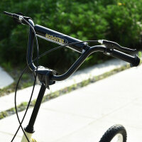 Kinderroller ab 5 Jahre Scooter Kinderscooter Tretroller Cityroller Kinder Roller Kickboard mit Luftreifen 12 Zoll Gummi Aluminium Beige 120 x 58 x 85-95 cm