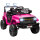 Kinder Elektroauto 12V Kinderauto Elektrisch mit 2,4 GHz Fernbedienung 2 Motor Hupe LED Musik für 3-8 Jahre Rosa