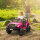 Kinder Elektroauto 12V Kinderauto Elektrisch mit 2,4 GHz Fernbedienung 2 Motor Hupe LED Musik für 3-8 Jahre Rosa