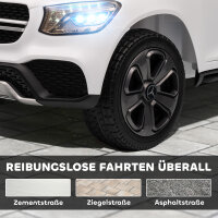 Elektroauto für Kinder, 12V Kinderauto mit Fernbedienung, LED-Lichter, Musik, 3 Geschwindigkeiten, 3-6 Jahre, Weiß