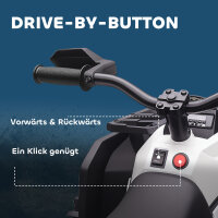 Elektro-Kinderquad, 3-8 km/h, 45 Min. Betriebszeit, LED-Scheinwerfer, Musikplayer mit USB, für Kinder 3 bis 5 Jahre