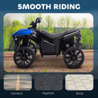 Kinder Quad Elektro 6V Kinderquad mit Vorwärts-, Rückwärtsfunktion, Musik, LED-Scheinwerfer Blau