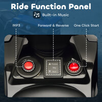 Kinder Quad Elektro 6V Kinderquad mit Vorwärts-, Rückwärtsfunktion, Musik, LED-Scheinwerfer Blau