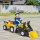 Kinderradlader, steuerbarer Frontlader, ab 3 Jahren, Pedalantrieb, Gelb/Schwarz