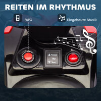 Kinder Quad Elektro 6V Kinderquad mit Vorwärts-, Rückwärtsfunktion, Musik, LED-Scheinwerfer Rot