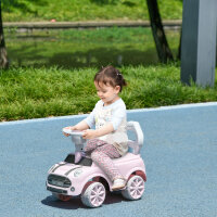 Rutschauto für Kinder, Kippschutz, Hupe, rutschfester Sitz, für 1,5-3 Jahre, bis 25 kg, rosa