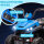 Elektro-Kinderquad, Licht & Musik, Federung, 5 km/h, 50 Min. Fahrzeit, für 3-5 Jahre, Blau