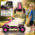Pedal-Gokart für Kinder, höhenverstellbarer Sitz, EVA-Räder, Bremse, Kupplung, 3-8 Jahre, Rosa