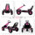 Pedal-Gokart für Kinder, höhenverstellbarer Sitz, EVA-Räder, Bremse, Kupplung, 3-8 Jahre, Rosa