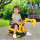 Sitzbagger Aufsitzbagger mit Schaufel Hupe, Kinderbagger mit Stauraum unter Sitz, Rutschauto Baggerfahrzeug zum Sitzen bis 30kg, Draufsitzen Sandbagger für Kinder 1,5-4 Jahre Gelb
