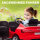 Kinder-Elektroauto, bis 5 km/h, mit Sicherheitsgurt, Fernbedienung, Scheinwerfern, Musikfunktion, rot