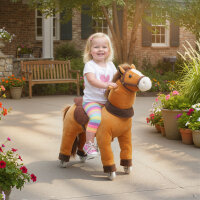 Reitpferd für Kinder, Stoffbezug, stabiler Rahmen,...