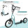 Kinderroller ab 5 jahre Scooter Tretroller Cityroller Kinder Roller Kickboard mit Luftreifen16/12 Zoll Blau 135 x 58 x 88-94 cm