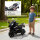 Elektro-Motorrad für Kinder, Hupe, Scheinwerfer, Musikfunktion, 2,5 km/h, Schwarz