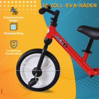 Kinder Laufrad ab 2-5 Jahre Lauflernrad mit Stützrädern, Pedalen, Höhenverstellbarem Sitz, Spielzeug Balance Bike für Kleinkinder Erste Geburtstag Geschenk, Rot