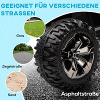12V Kinderfahrzeug mit Vorwärts-, Rückwärtsfunktion, MP3-Musikplayer, Scheinwerfer, 3-8 km/h, 3-5 Jahre, Orange