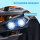 12V Kinderfahrzeug mit Vorwärts-, Rückwärtsfunktion, MP3-Musikplayer, Scheinwerfer, 3-8 km/h, 3-5 Jahre, Orange