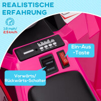 Elektro-Kinderquad, 2,5 km/h, Vorwärts- & Rückwärtsgang, für 18-36 Monate, Rosa