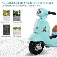 Elektro Kindermotorrad Vespa Elektromotorrad mit LED-Licht, Sound, Kinder Elektro Motorrad für Kinder von 18-36 Monate Grün