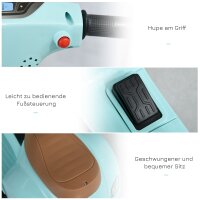 Elektro Kindermotorrad Vespa Elektromotorrad mit LED-Licht, Sound, Kinder Elektro Motorrad für Kinder von 18-36 Monate Grün