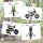 Elektro-Motorrad für Kinder, 12V Kindermotorrad mit Musik, Kinderfahrzeug mit Trainingsrädern, 3-6 Jahre, Grün