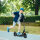 Roller Kinder Scooter mit verstellbaren Griffen klappbarer Kinderroller für Kinder 6-12 Jahre 94 x 36 x 88-103cm Schwarz