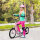 Roller Kinderroller mit Luftreifen Handbremse, 16 Zoll Tretroller Höhenverstellbar Kickscooter für Jungen und Mädchen ab 5 Jahre Kickboard Cityroller Kinder Scooter Rosa