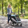 2 in 1 Fahrradanhänger & Buggy Faltbar Kinderfahrradanhänger mit 5-Punkt Gurt Reflektoren 16-Zoll-Luftreifen Bremse