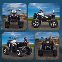 Elektro-Kinderquad, 3-8 km/h, 45 Min. Betriebszeit, LED-Scheinwerfer, Musikplayer mit USB, für Kinder 3 bis 5 Jahre
