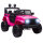 Kinder Elektroauto 12V Elektro Kinderauto mit Fernbedienung 2 Motor LED Hupe für Kinder von 3-6 Jahren 100x65x72 cm Rosa
