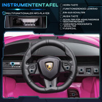 Kinder-Elektroauto, Lamborghini, 3-5 km/h, Fernsteuerung, für 3-5 Jahre, Rosa
