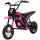 Elektro-Motorrad für Kinder, 24V Kindermotorrad mit Hupe, Leuchte, mit Drehgriff-Gashebel, 8-16 km/h, 8-12 Jahre, Rosa