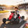 24V Elektrisches Go-Kart, Drift-Modus, verstellbarer Sitz, 5-Punkt-Sicherheitsgurt, Musikfunktion, 6-12 Jahre Rot