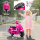 Elektro Motorrad Kinder Vespa 6V Elektromotorrad mit Stützrädern, Scheinwerfer, Hupe für 2-4 Jahre 71 x 37 x 52 cm Rosa