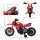 Elektro-Motorrad für Kinder, 6V Batterie-Antrieb, Stützräder, Hupe, Startgeräusch, 3-8 Jahre, Rot