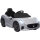 12V Kinder-Elektroauto, Kinderfahrzeug mit LED-Lichtern, Musik, Hupe, für Kinder von 3-5 Jahren, Grau