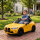 Elektro Kinderauto BMW M4, Sound & Licht, 3-5 km/h, inkl. Fernsteuerung, für 3-5 Jahre, Gelb