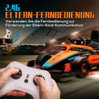 Elektro-Kinderauto, McLaren Formel-1, inkl. Fernsteuerung, Musik, für 3-5 Jahre, Orange