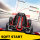 Go-Kart für Kinder, Elektro-Kart mit Hupe und Musikfunktion, verstellbarer Sitz, bis 12 km/h, Kunststoff, Metall, Rot