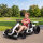 4 V Elektro Go-Kart für Kinder Bis 12 Km/h Gokart mit Drift-Funktion, 2 Motoren verstellbarem Sitz Sanftanlauf
