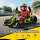 4 V Elektro Go-Kart für Kinder Bis 12 Km/h Gokart mit Drift-Funktion, 2 Motoren verstellbarem Sitz Sanftanlauf